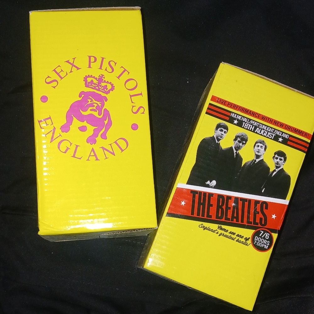 Travel Mugs, The Beatles And The Sex Pistols